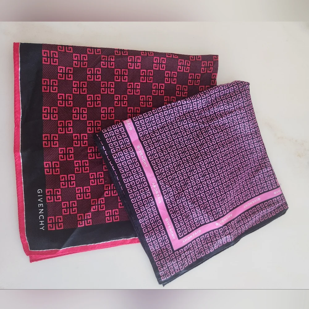 Set Of 2 Givenchy Scarves. Keep One & Sell One! Or Gift One! Holidays Are Coming - Picture 3 of 15